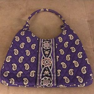 Vera Bradley Simply Violet Hobo Purse